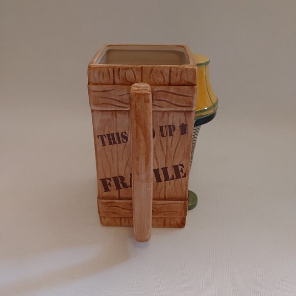 A Christmas Story LEG LAMP MUG FRAGILE CRATE MUG HUGE Stein Style Mug - Picture 5 of 6